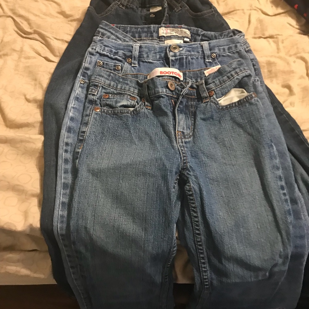 Girls name brand jeans